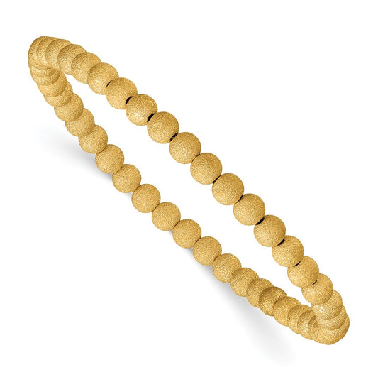 1/20 14K Gold Filled Stardust 4.0mm 6.5in Stretch Bracelet