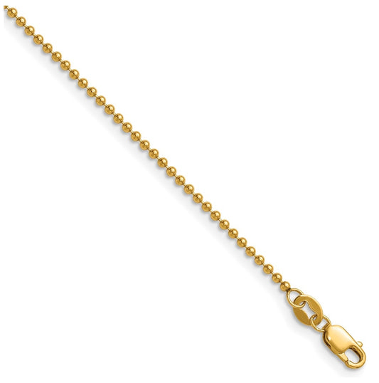 1/20 14K Gold Filled Ball with Lobster Clasp Chain