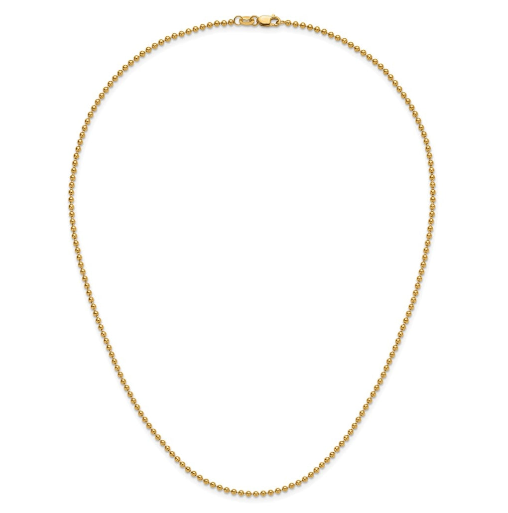 1/20 14K Gold Filled Ball with Lobster Clasp Chain