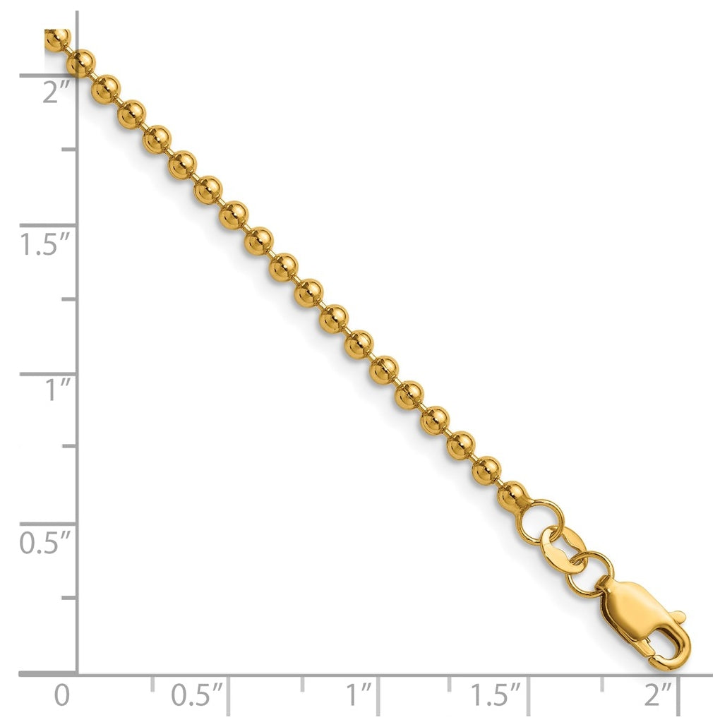 1/20 14K Gold Filled Ball with Lobster Clasp Chain