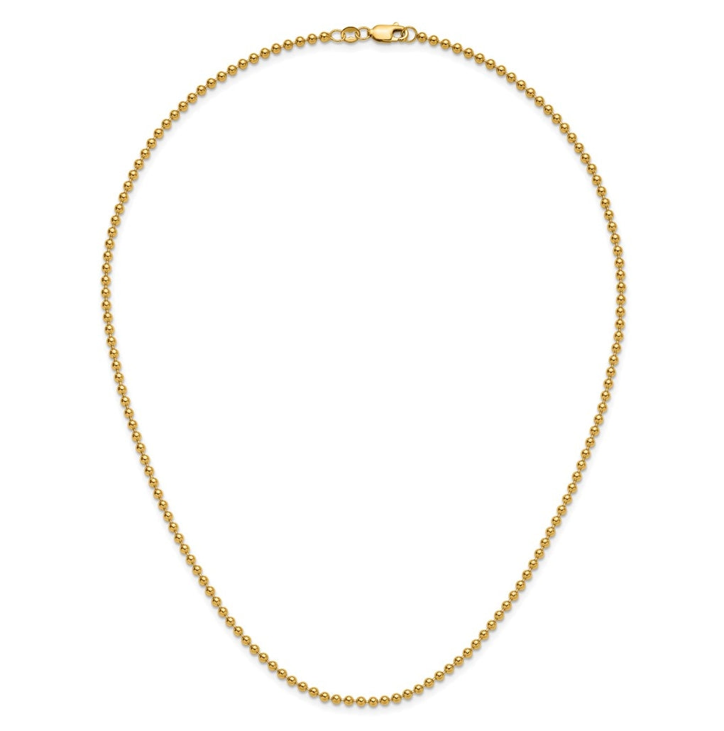 1/20 14K Gold Filled Ball with Lobster Clasp Chain