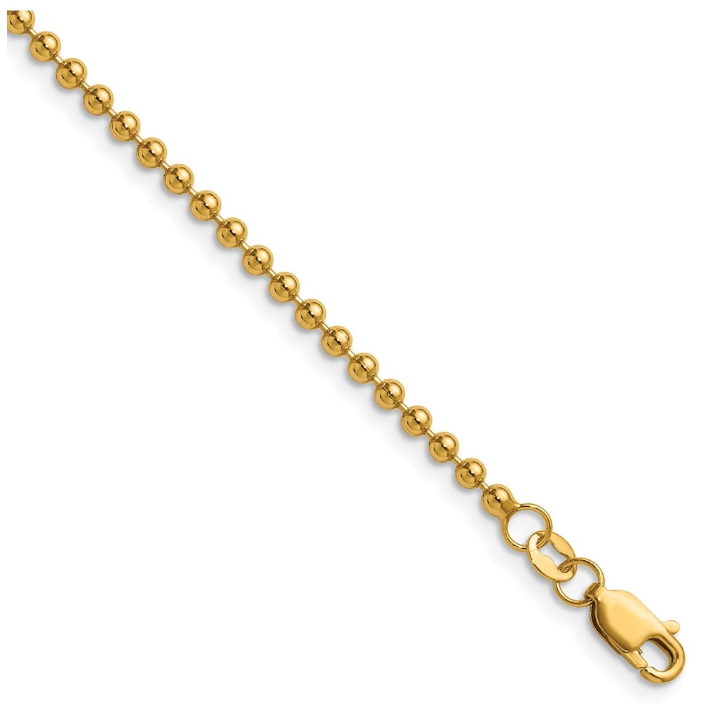 1/20 14K Gold Filled Ball with Lobster Clasp Chain