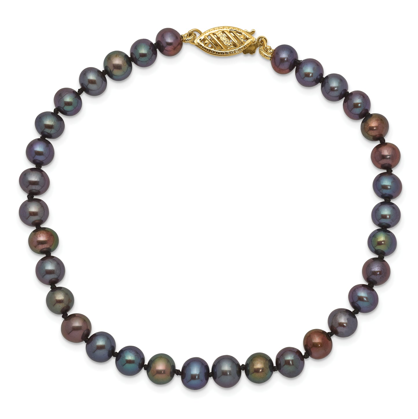 1/20 14K Gold Filled NearRound Freshwater Cultured Pearl Bracelet