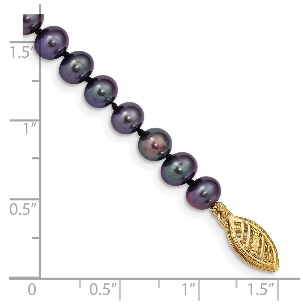 1/20 14K Gold Filled NearRound Freshwater Cultured Pearl Bracelet