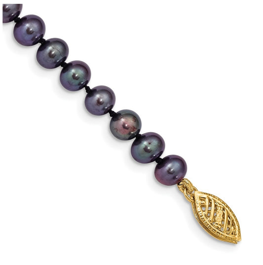 1/20 14K Gold Filled NearRound Freshwater Cultured Pearl Bracelet