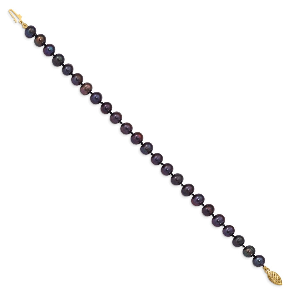 1/20 14K Gold Filled NearRound Freshwater Cultured Pearl Bracelet