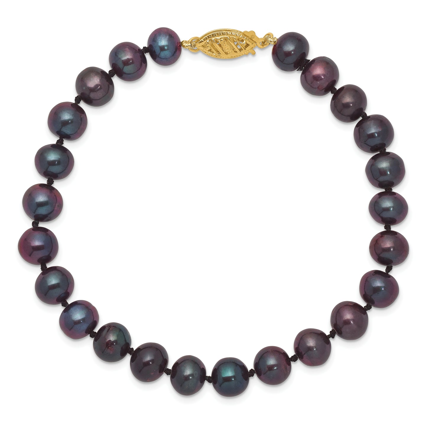 1/20 14K Gold Filled NearRound Freshwater Cultured Pearl Bracelet