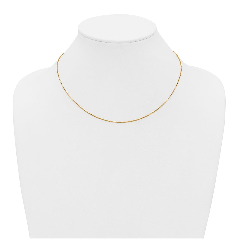 1/20 14K Gold Filled .80mm Adjustable Box 22in Chain