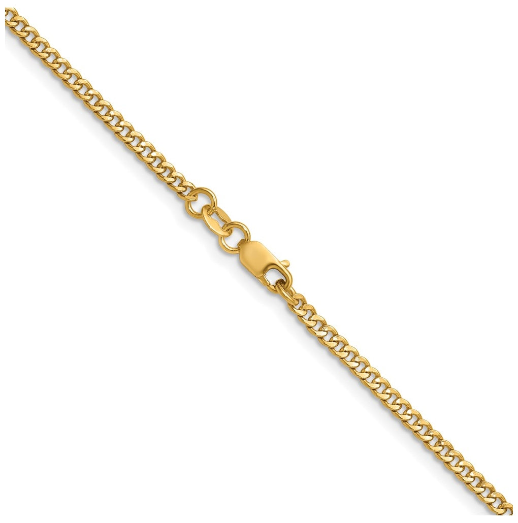 1/20 14K Gold Filled Curb w/Lobster Clasp Chain