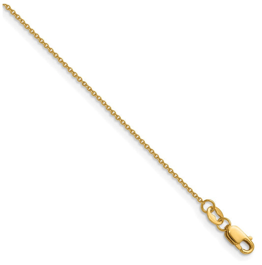 1/20 14K Gold Filled 1.15mm Cable w/Lobster Clasp Carded Chain