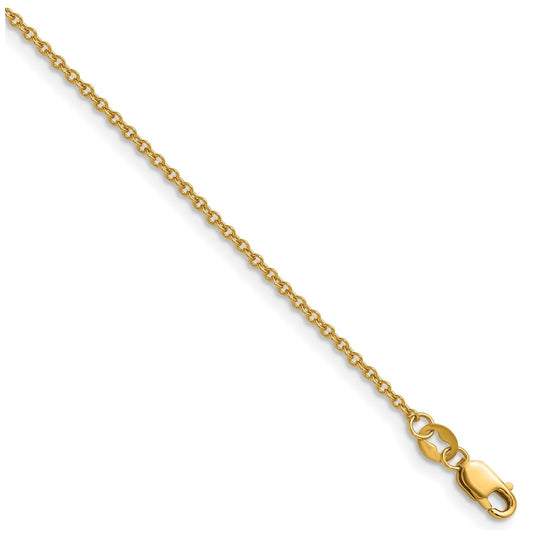 1/20 14K Gold Filled Flat Cable with Lobster Clasp Chain
