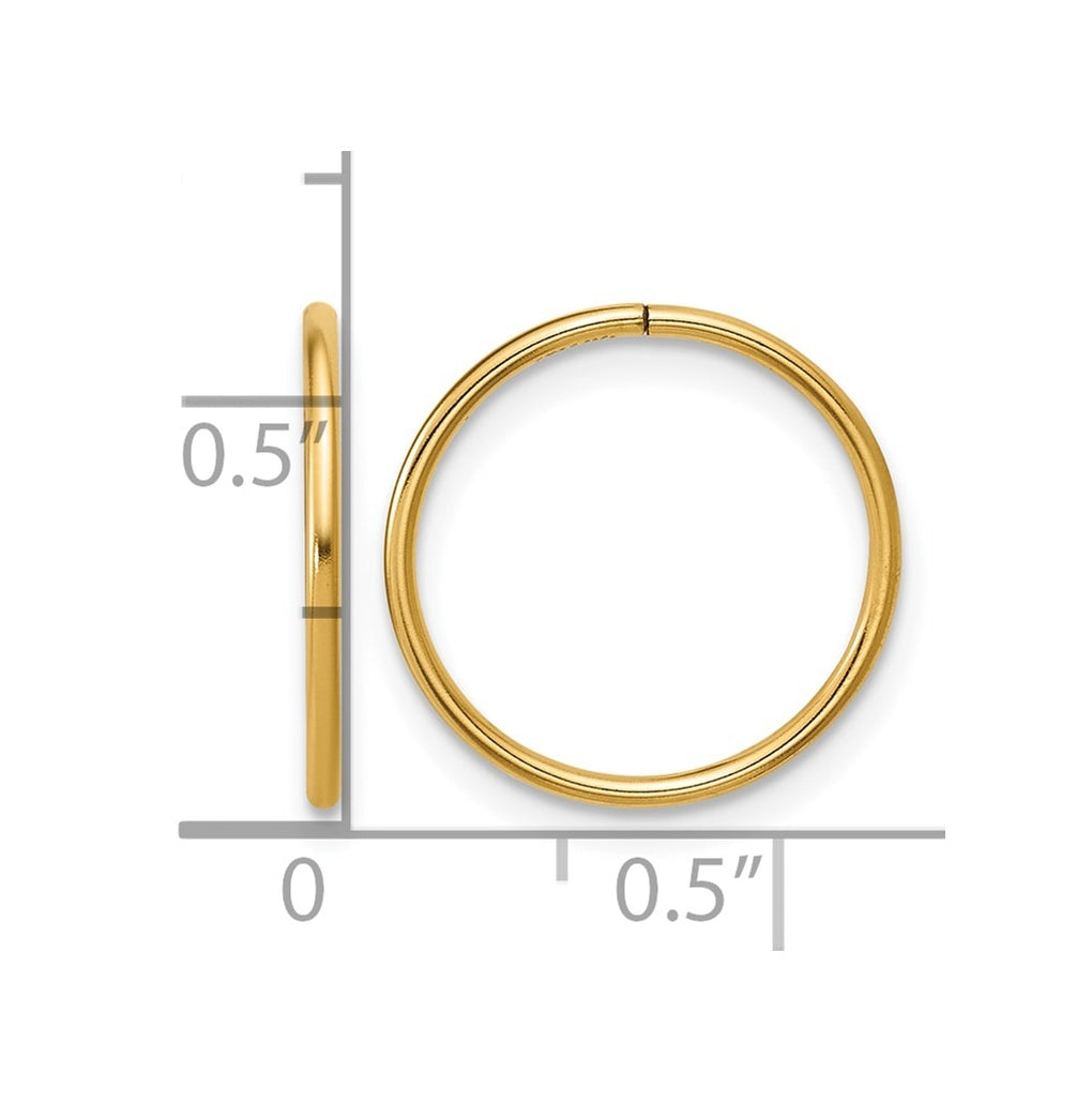 1/20 14K Gold Filled Sleeper Hoop Earrings