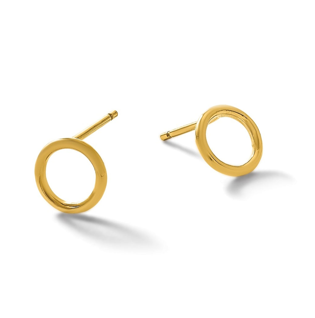 1/20 14K Gold Filled 7mm Open Circle Post Earrings