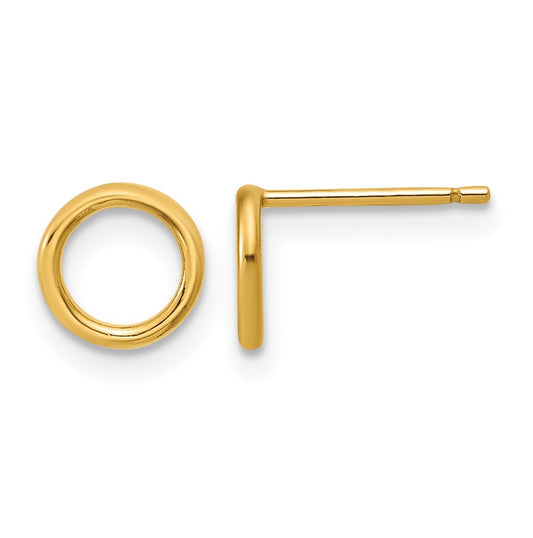 1/20 14K Gold Filled 7mm Open Circle Post Earrings
