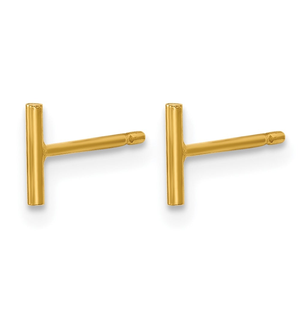 1/20 14K Gold Filled 6mm Bar Post Earrings