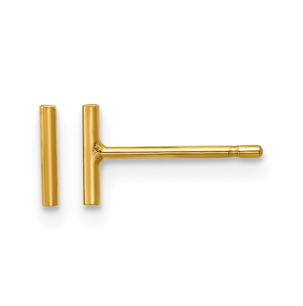 1/20 14K Gold Filled 6mm Bar Post Earrings