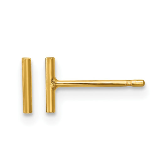 1/20 14K Gold Filled 6mm Bar Post Earrings