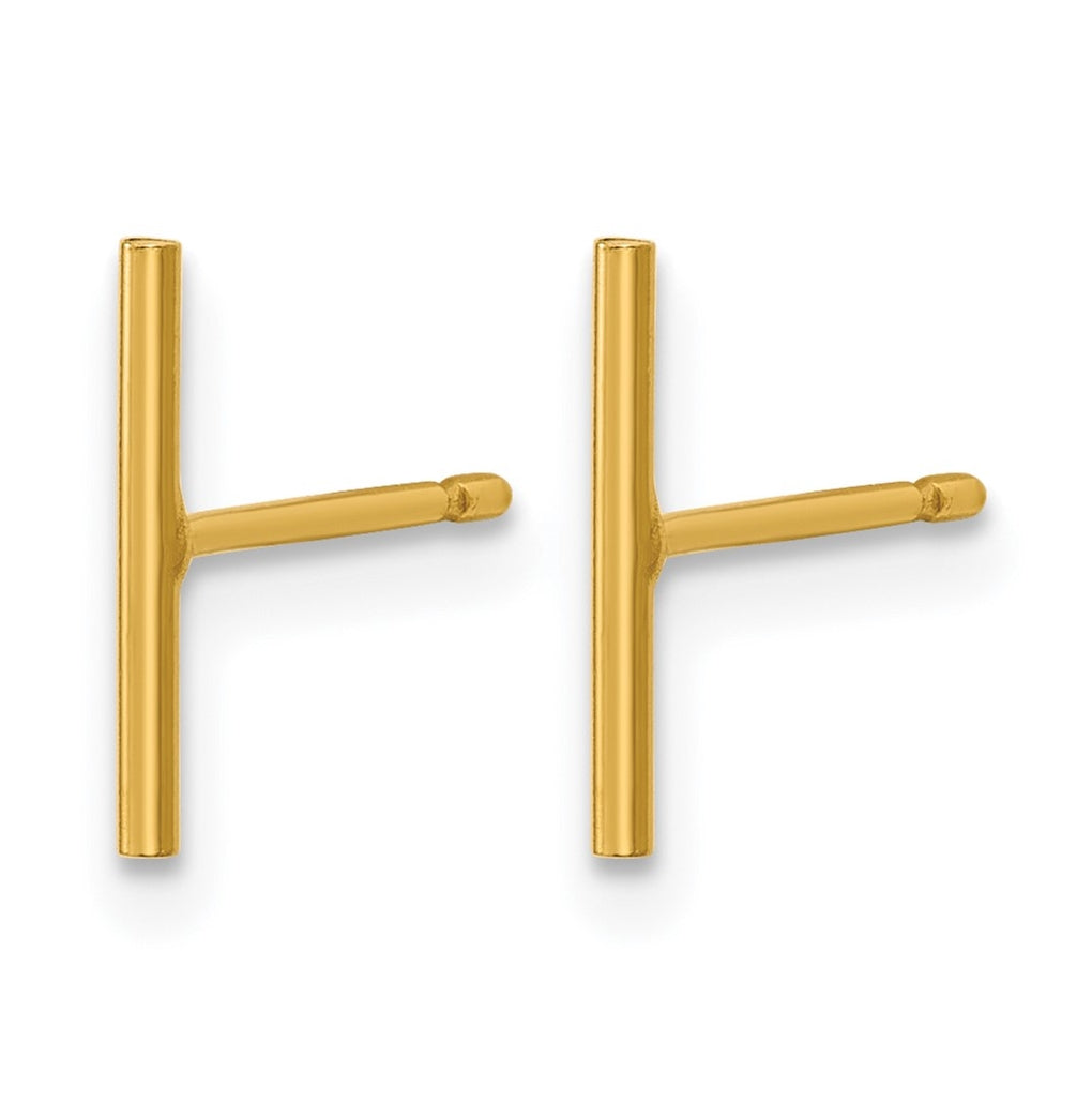 1/20 14K Gold Filled 10mm Bar Post Earrings