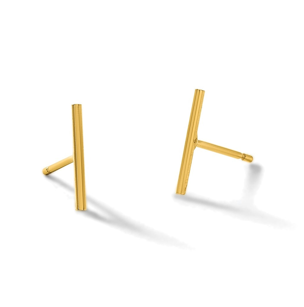 1/20 14K Gold Filled 10mm Bar Post Earrings