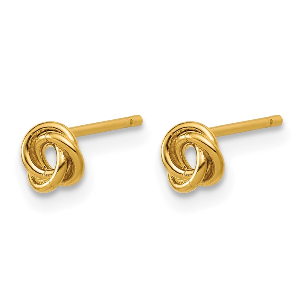 1/20 14K Gold Filled 5mm Love Knot Post Earrings