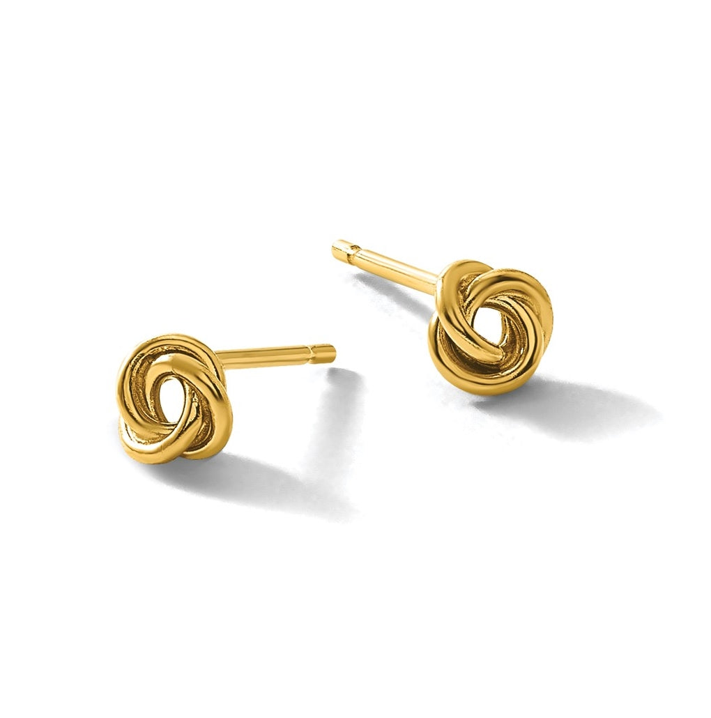 1/20 14K Gold Filled 5mm Love Knot Post Earrings