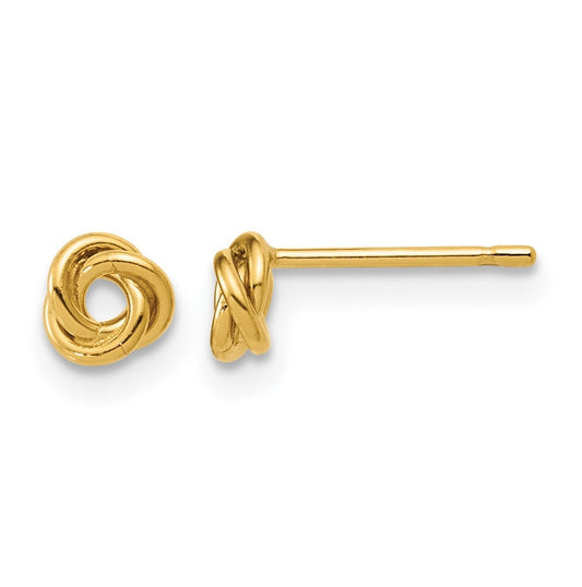 1/20 14K Gold Filled 5mm Love Knot Post Earrings