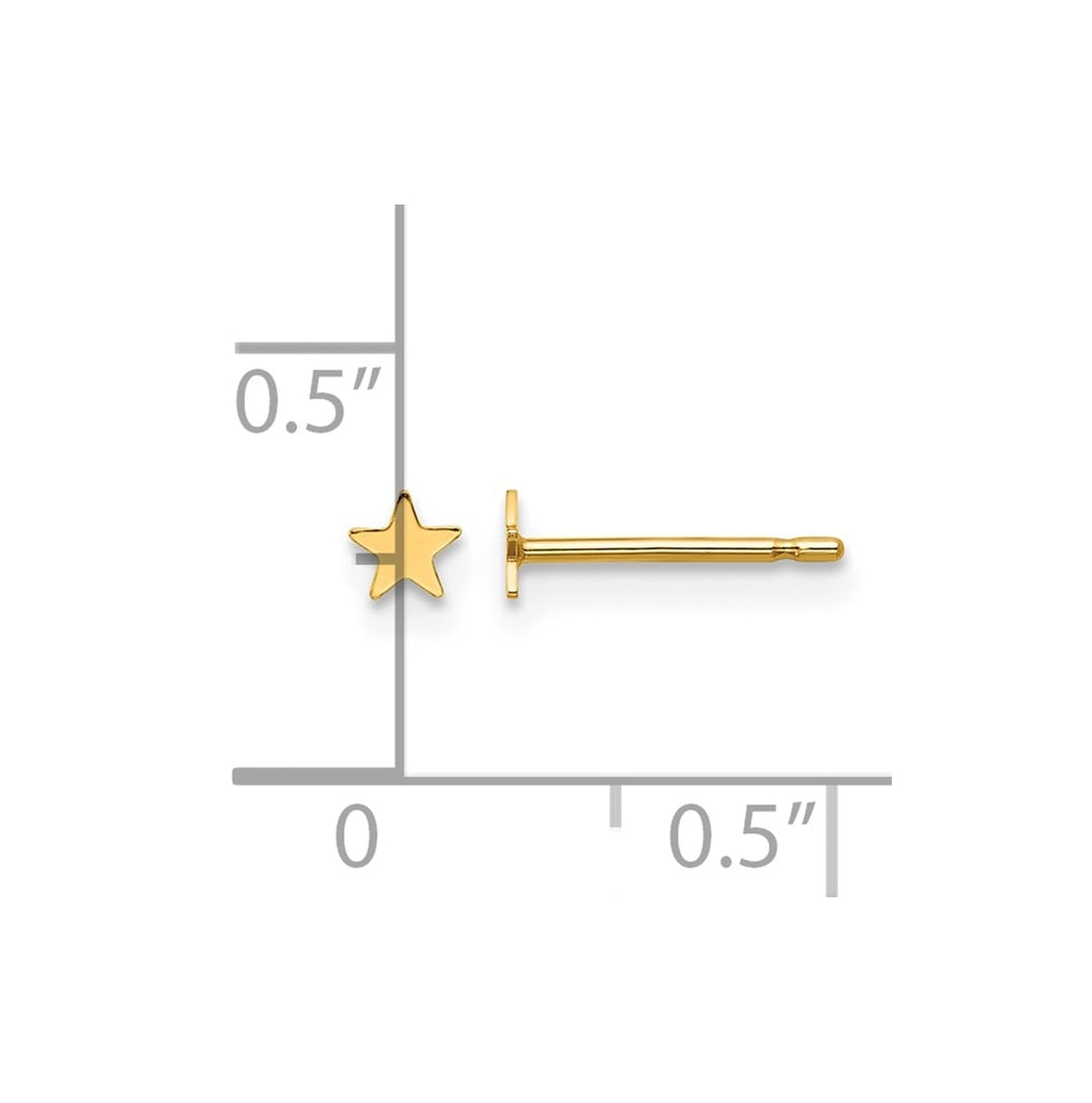 1/20 14K Gold Filled 3.3mm Star Post Earrings