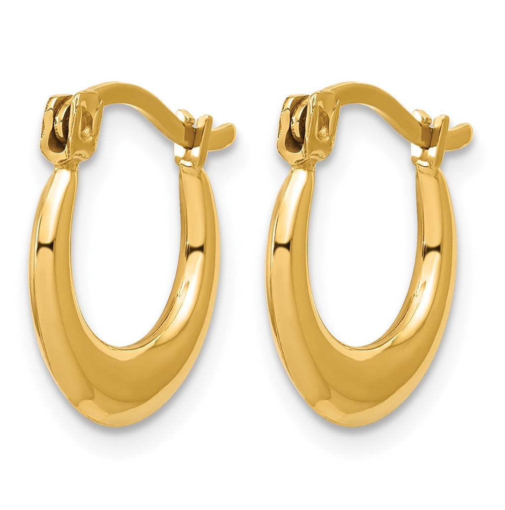 1/20 14K Gold Filled Graduated Hoop Earrings