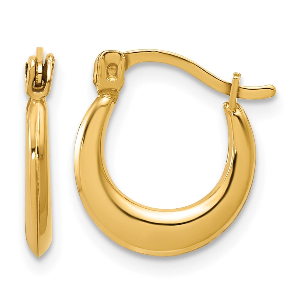 1/20 14K Gold Filled Graduated Hoop Earrings