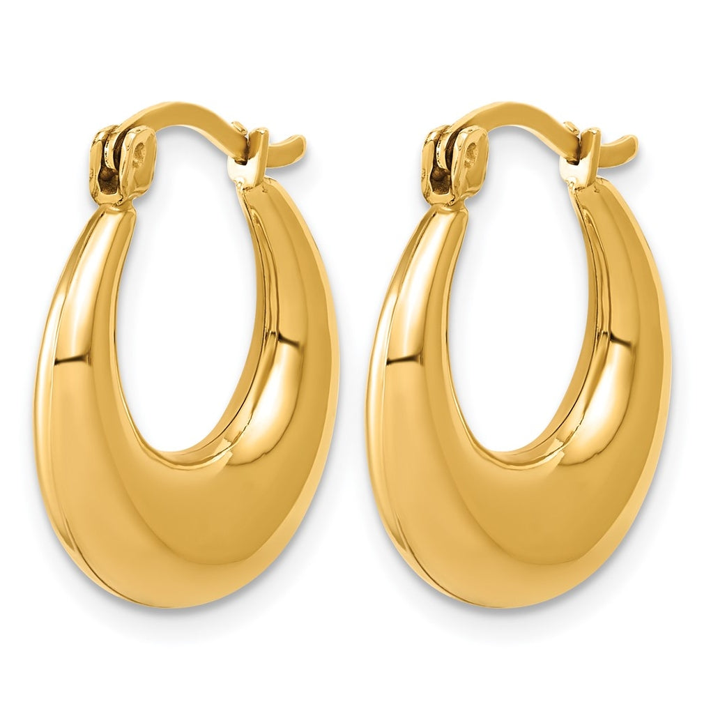 1/20 14K Gold Filled Graduated Hoop Earrings