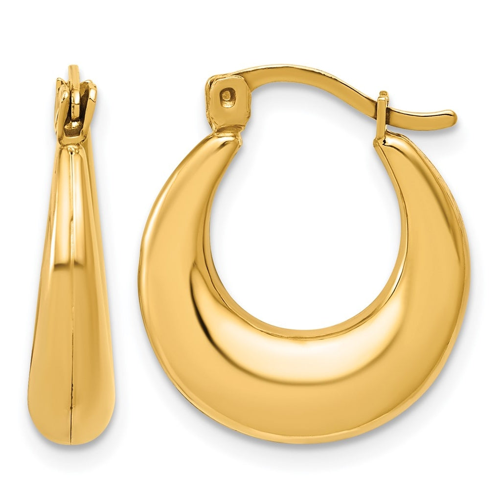 1/20 14K Gold Filled Graduated Hoop Earrings