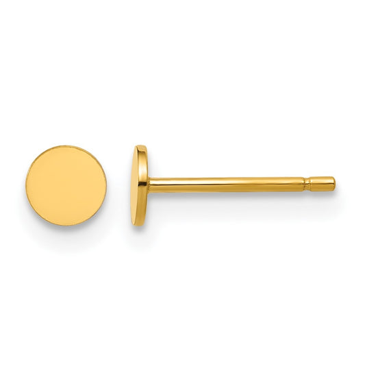 1/20 14K Gold Filled Circle Post Earrings