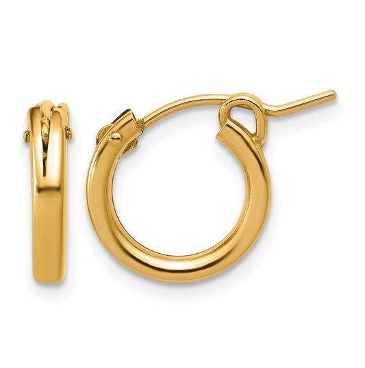 1/20 14K Gold Filled Eurowire Hoop Earrings