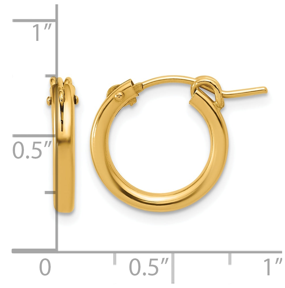 1/20 14K Gold Filled Eurowire Hoop Earrings