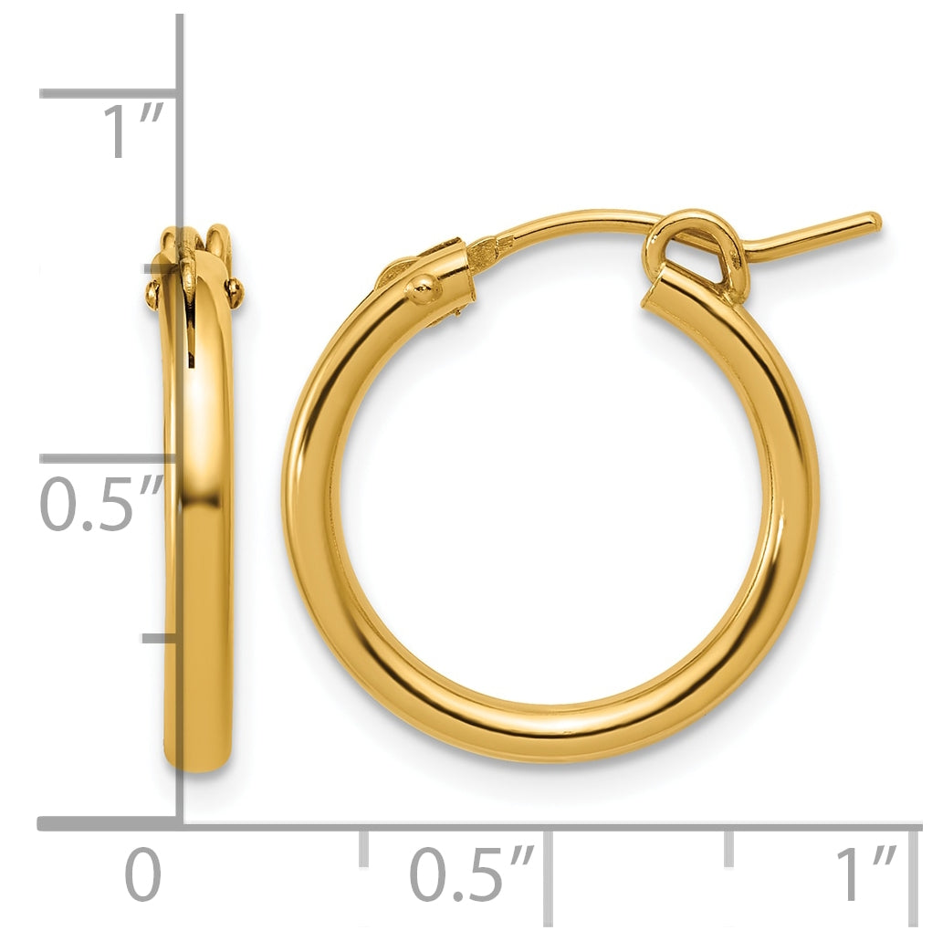 1/20 14K Gold Filled Eurowire Hoop Earrings
