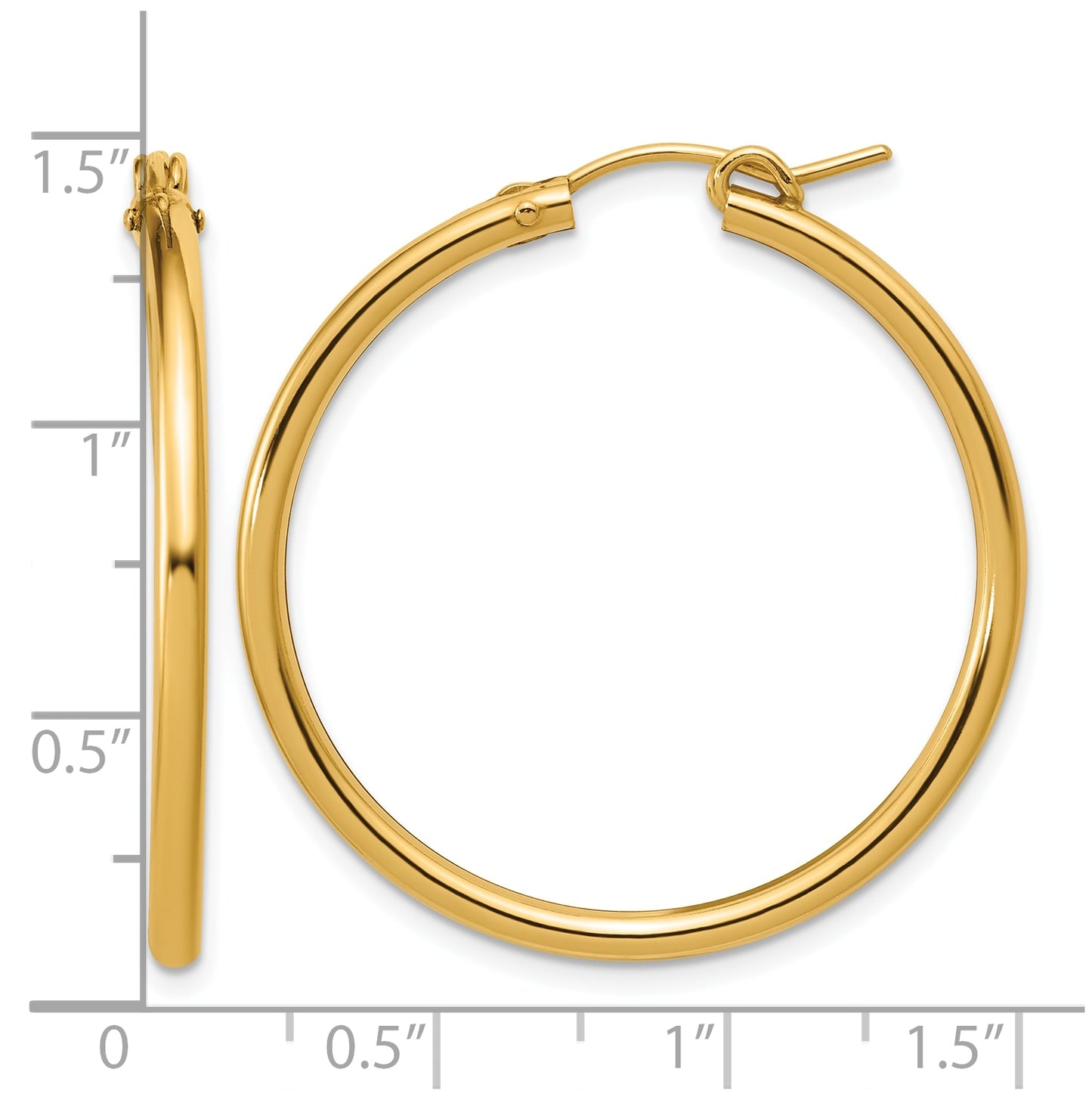 1/20 14K Gold Filled Eurowire Hoop Earrings
