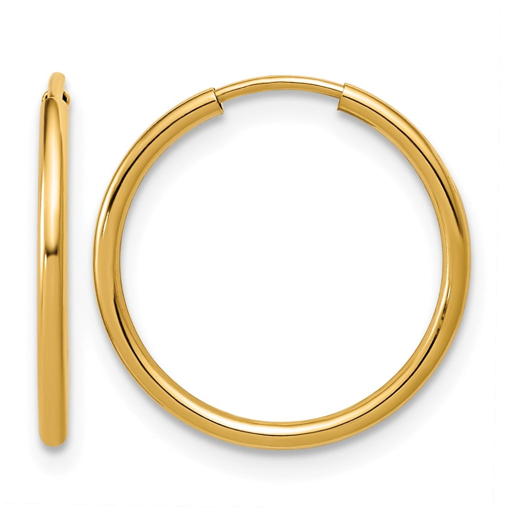 1/20 14K Gold Filled Endless Hoop Earrings