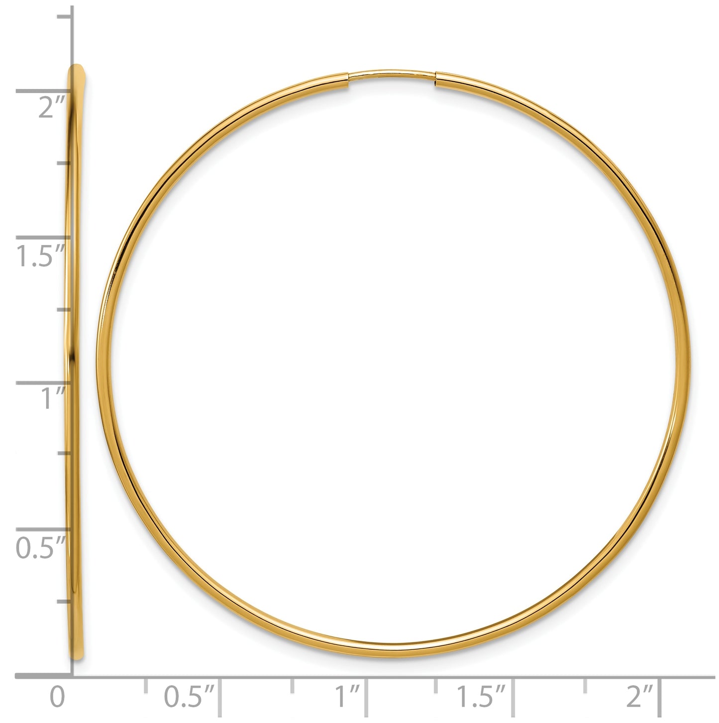 1/20 14K Gold Filled Endless Hoop Earrings
