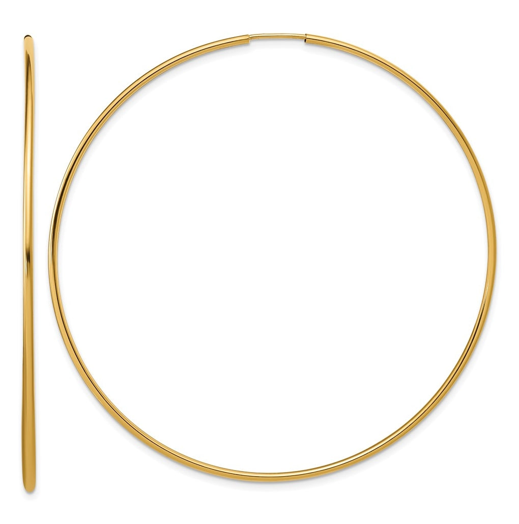 1/20 14K Gold Filled Endless Hoop Earrings