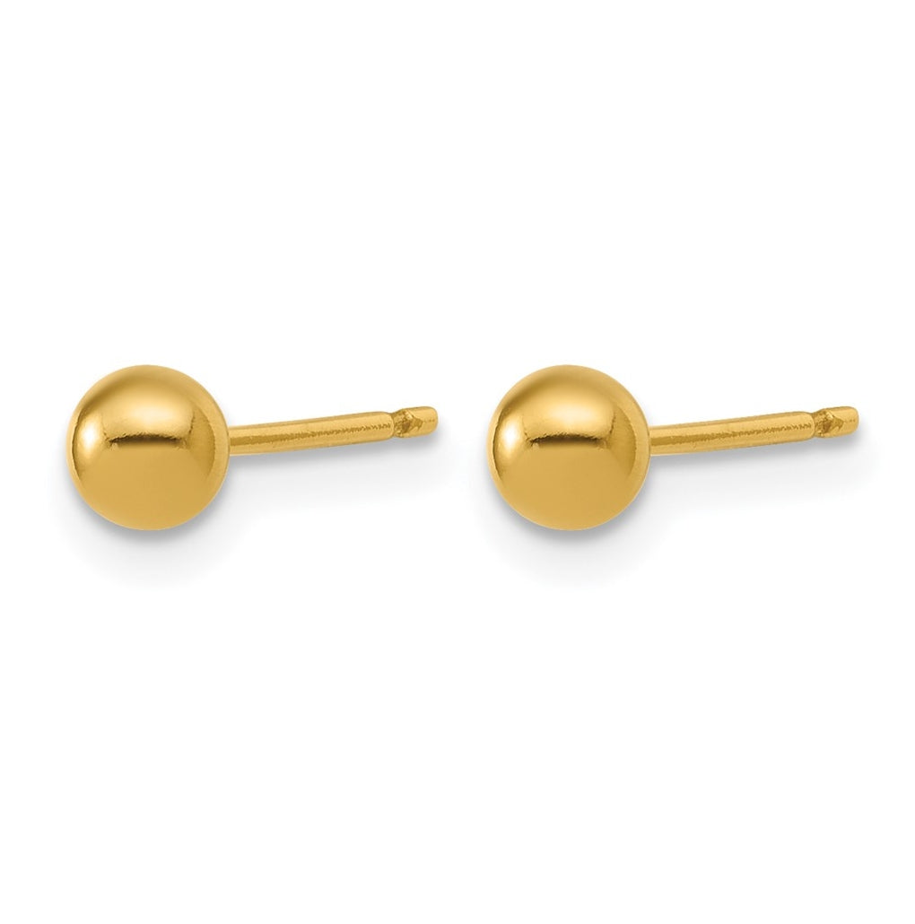 1/20 14K Gold Filled 4mm Ball Post Earrings