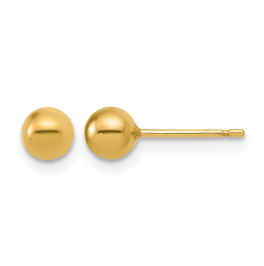 1/20 14K Gold Filled 5mm Ball Post Earrings