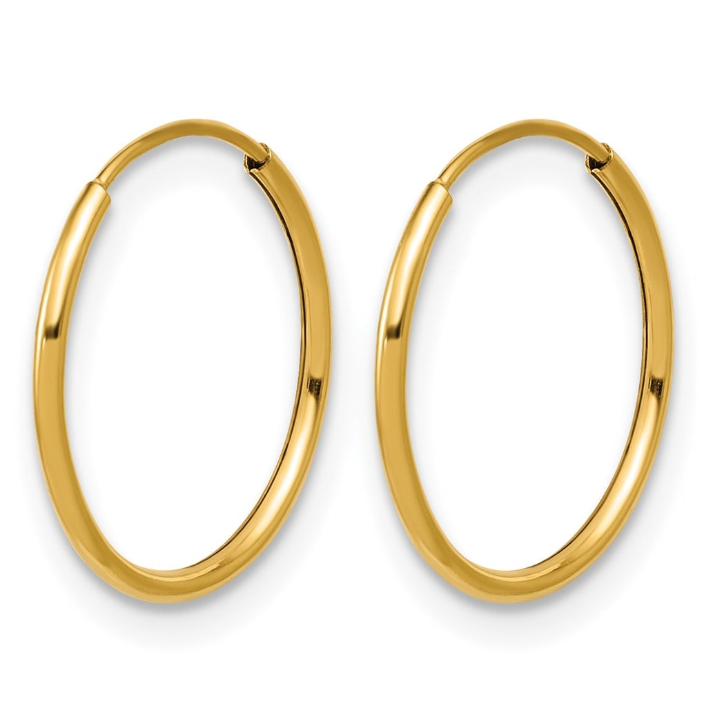 1/20 14K Gold Filled Endless Hoop Earrings