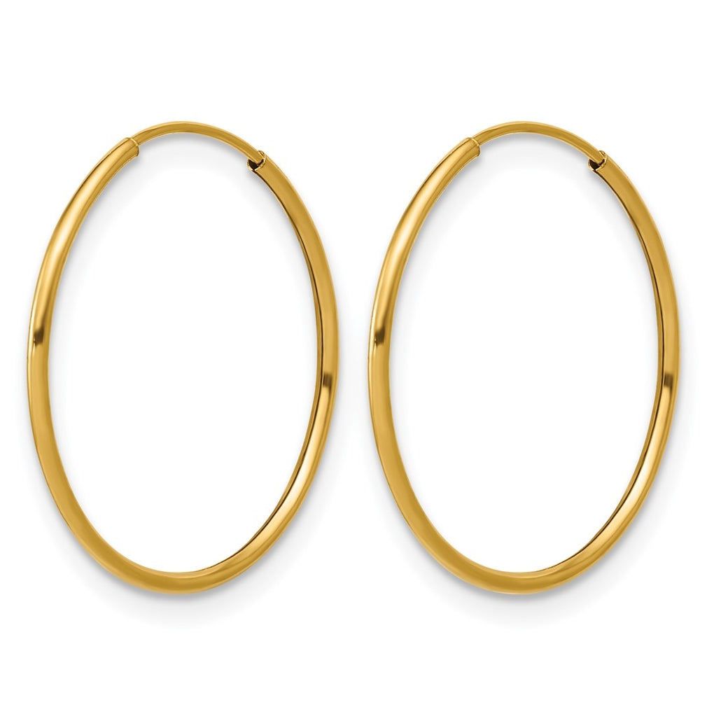 1/20 14K Gold Filled Endless Hoop Earrings