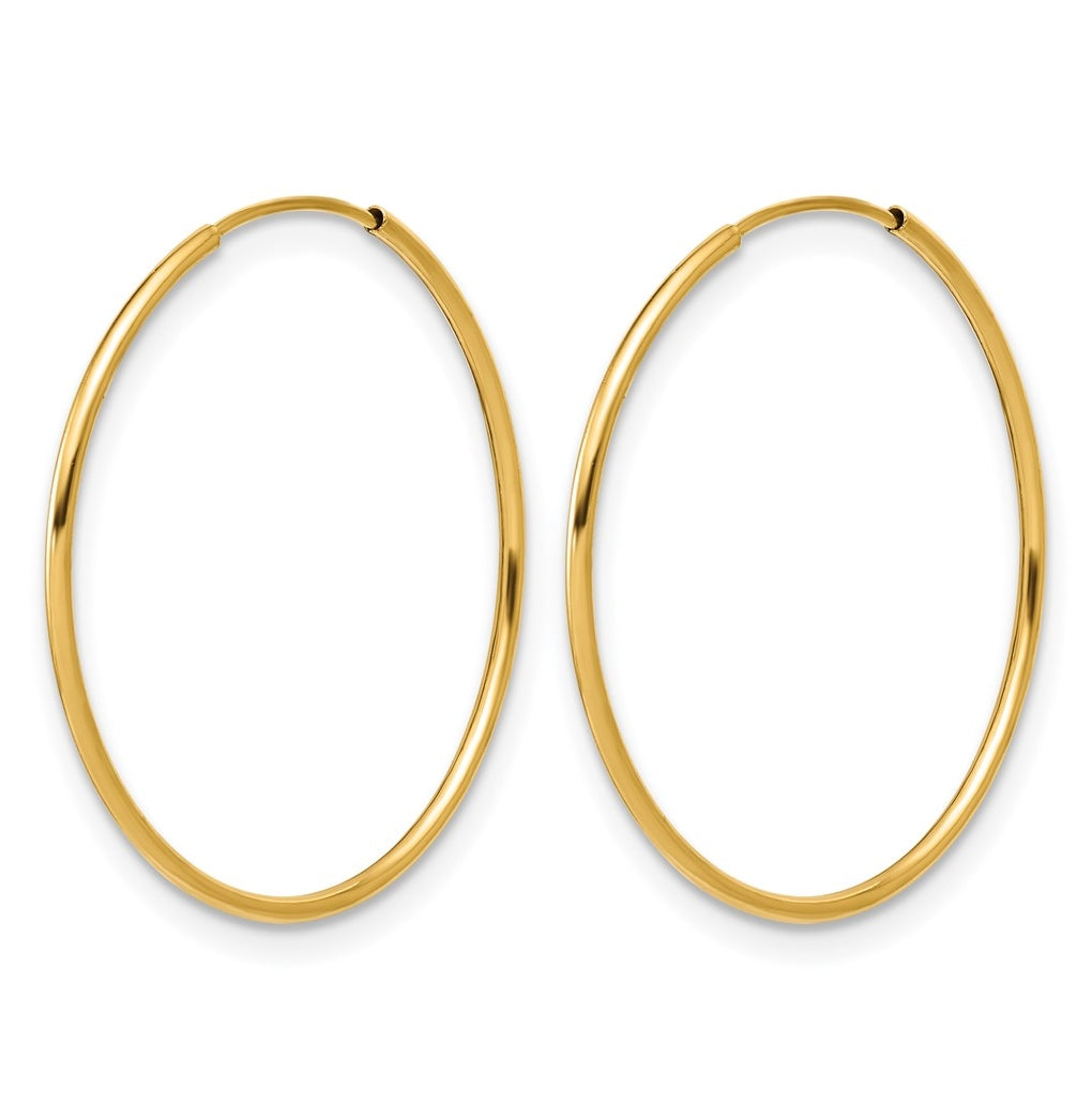 1/20 14K Gold Filled Endless Hoop Earrings