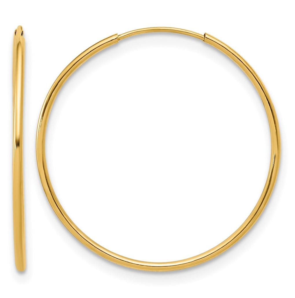 1/20 14K Gold Filled Endless Hoop Earrings