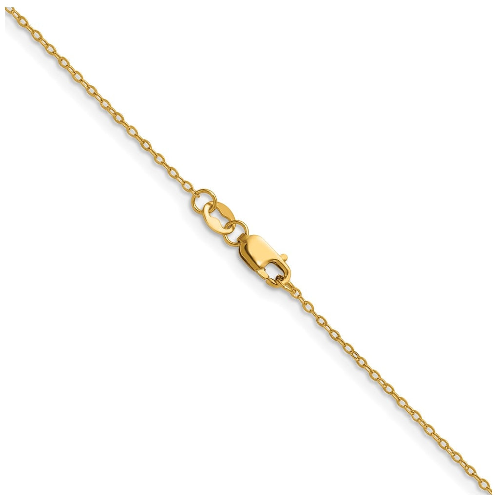 1/20 14K Gold Filled Flat Cable with Lobster Clasp Chain