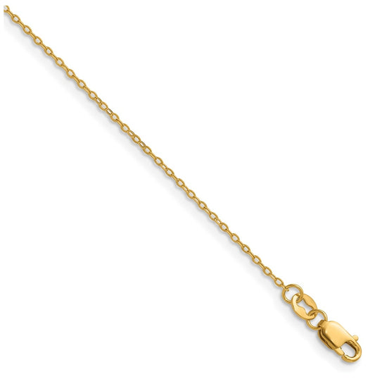 1/20 14K Gold Filled Flat Cable with Lobster Clasp Chain