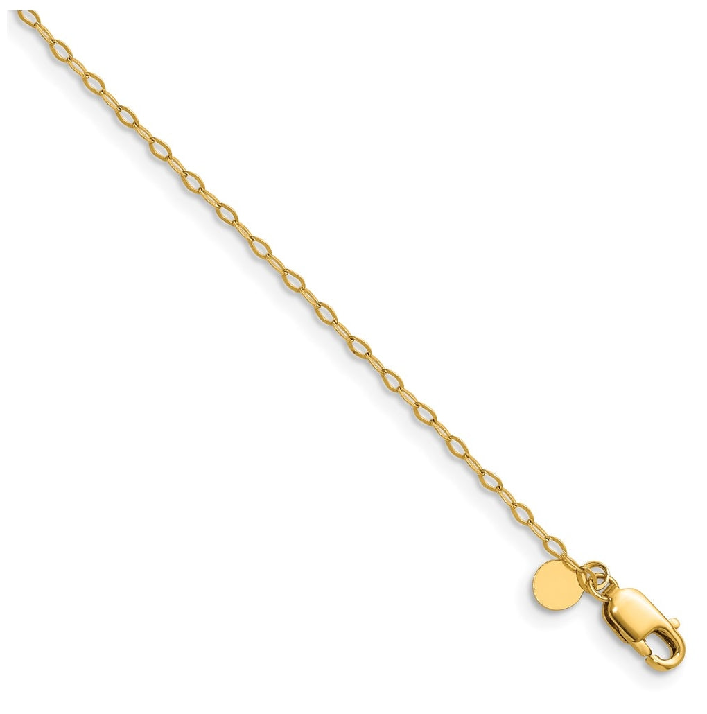 1/20 14K Gold Filled Flat Cable with Lobster Clasp Chain