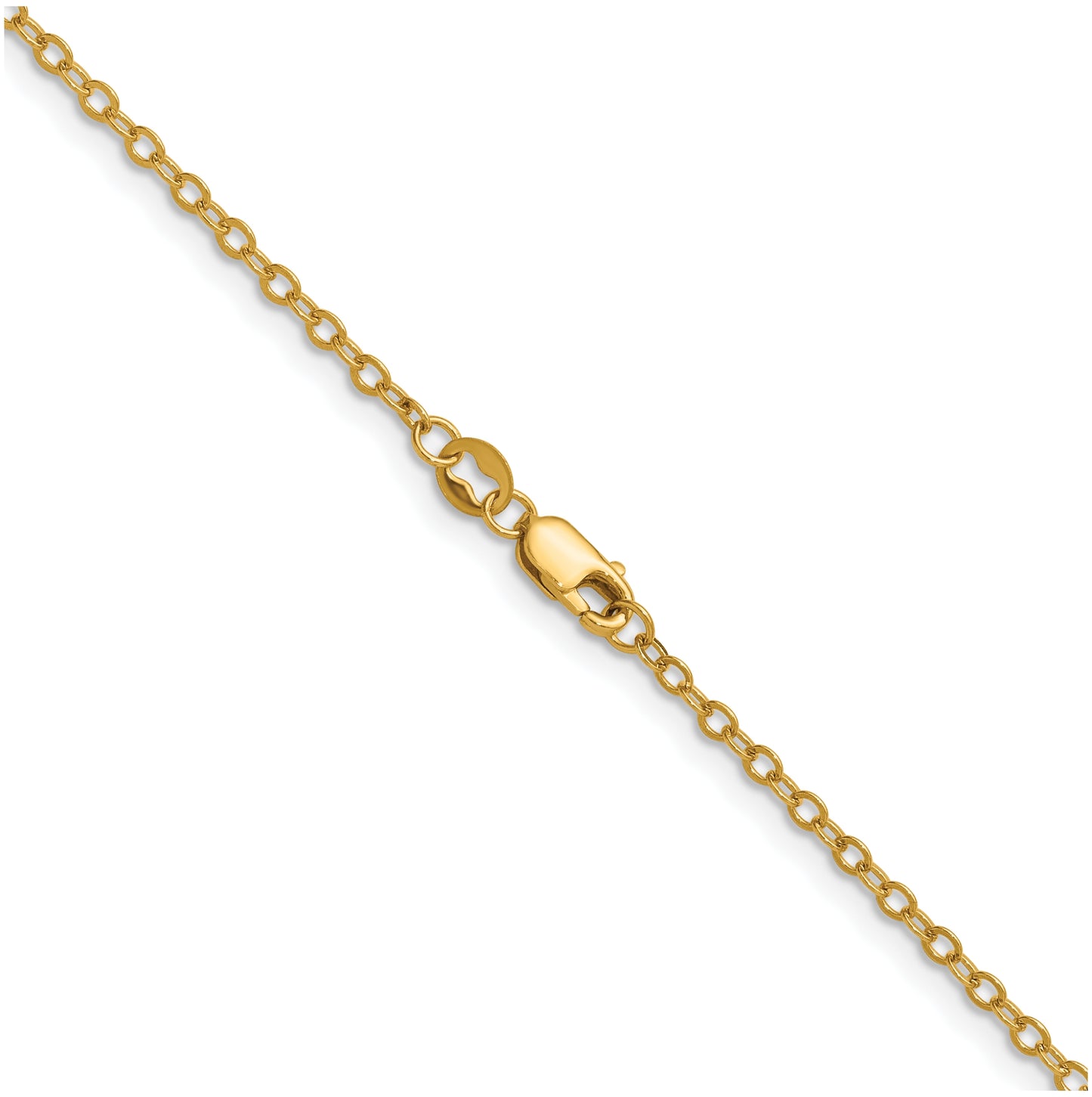 1/20 14K Gold Filled Flat Cable with Lobster Clasp Chain