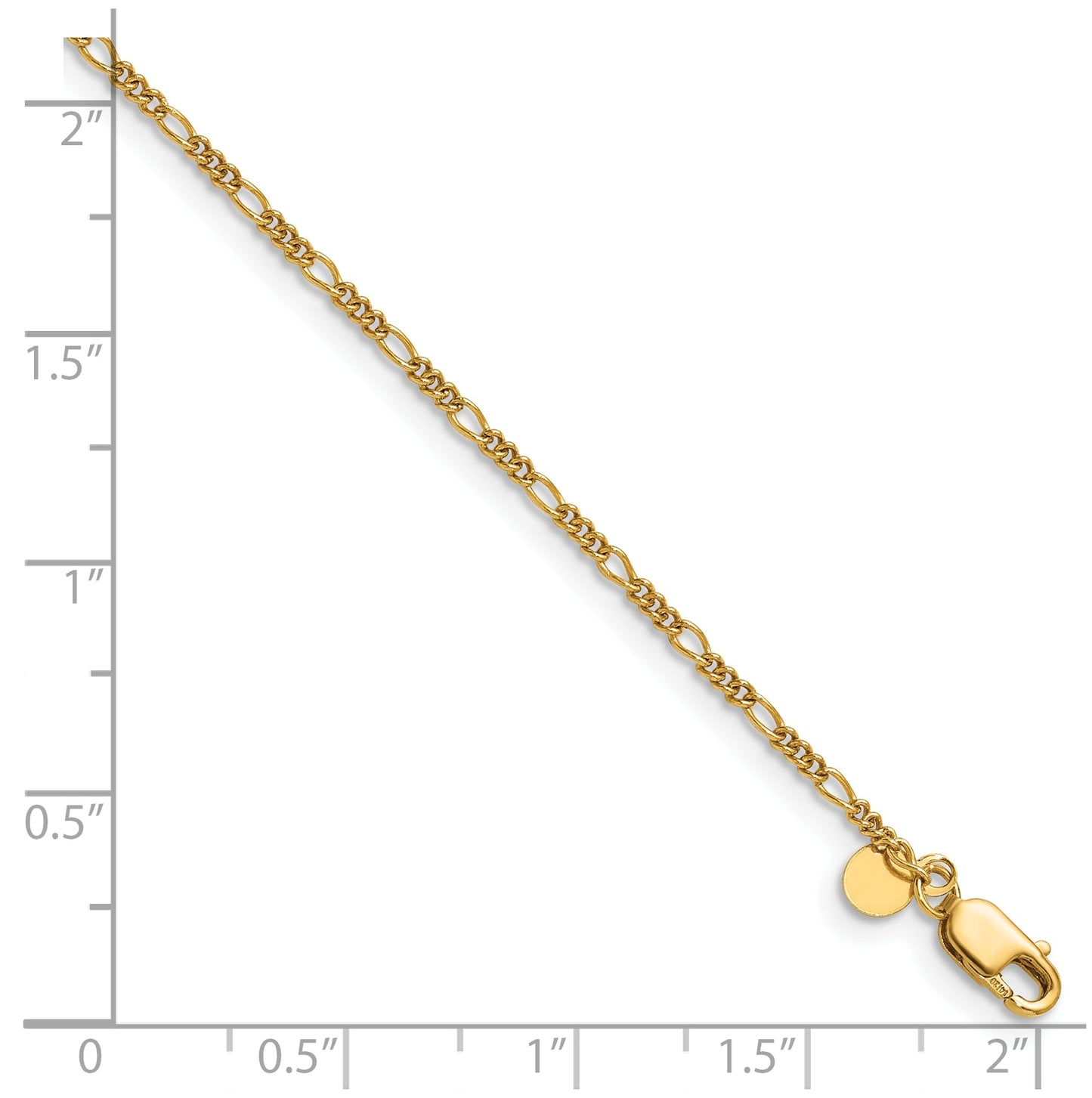1/20 14K Gold Filled Figaro with Lobster Clasp Chain